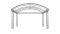 Round arch stage 6x4m