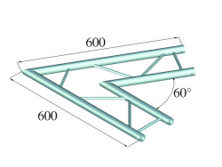 DECOLOCK DQ2-PAC20H 2-way Corner 60° bk