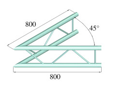 DECOLOCK DQ2-SPAC19V 2-way Corner 45° bk