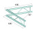 DECOLOCK DQ2-SPAC20V 2-Weg Ecke 60° sw