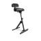 FM SEAT1 BR - Height Adjustable Stool with Foot and Backrest