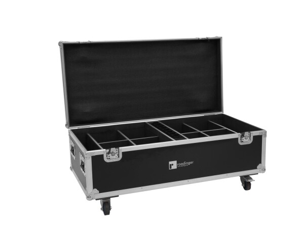 Flightcase 8x AKKU IP PAR 7 QCL WDMX with charging function