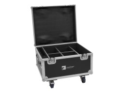Flightcase 4x AKKU IP PAR 7 QCL WDMX with charging function