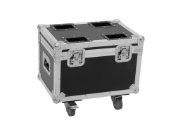 Flightcase 4x LED TMH-13/17/S30/W36 with wheels