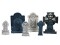 Halloween Grabsteinset Zoll Friedhof Zoll