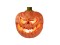 Halloween Pumpkin illuminated, 18cm