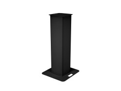 2x Stage Stand 100cm incl. Cover and Bag, black