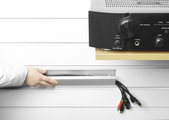 Cable aluminium wall list for exclusive look white
