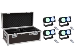 Set 4x LED CBB-2 COB RGB Bar + Case