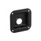 87081 BLK - Stahl Einbauplatte für 1 x universal D-Type Buchse, schwarz