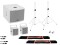 Set MOLLY 2.1 Aktivsystem Sub + 2x Top + Zubehör, weiß