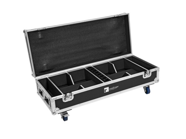 Flightcase 8x AKKU IP UP-4 QuickDMX mit Ladefunktion
