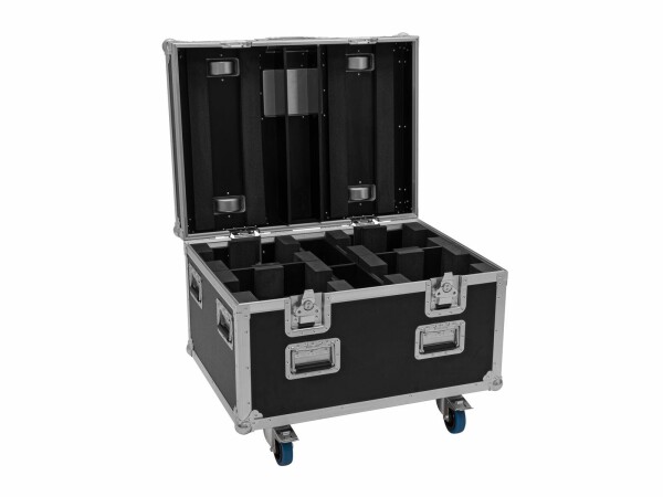 Flightcase 4x LED TMH-X4 with wheels