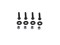 Screw Set M8x40 black