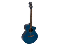 STW-90 Western Guitar, crystal blue
