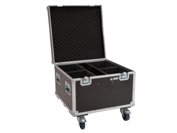 Flightcase 4x LED Theatre COB 100 Serie mit Rollen