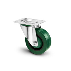 372251 - Lenkrolle 100 mm Heavy Duty mit grünem Rad