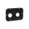87085 BLK - Plateau de montage en acier pour 2 x prises powerCON TRUE1, noir