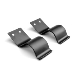 87999 - 2 x black Fixing Clamps 95 x 40 mm for Tubes,...