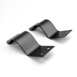 87999 - 2 x black Fixing Clamps 95 x 40 mm for Tubes,...