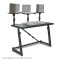 FDJT 01 - DJ-Tisch mit Flexibler Lautsprecher und Laptop Ablage