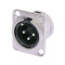 NC3MD-L-1 - XLR chassis connector 3-pole male ®