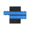 MIDI 5 2D BLU HV - Système de Modules Midi 5 2D Blu pour laccessibilité - demi Version