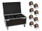 Set 8x LED IP PAR 12x9W SCL Spot + Case with wheels