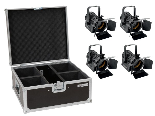 Set 4x LED THA-20PC TRC Theater-Spot sw + Case