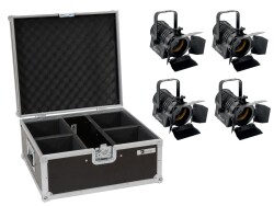 Set 4x LED THA-20PC TRC Theater-Spot sw + Case
