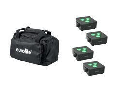 Set 4x AKKU IP Flat Light 3 sw + Soft-Bag