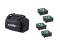 Set 4x AKKU IP Flat Light 3 bk + Soft Bag