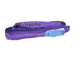 Round Sling 3m, max. Load 1000KG nach EN 1492-2 SF7 violett