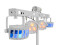 Set LED KLS Laser Bar FX Light Set white + BPS-2 Loudspeaker Stand white