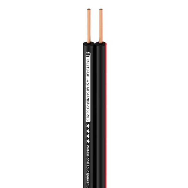 4 STAR L 215 FLAT - Câble de haut-parleur 2 x 1,5 mm² Flat
