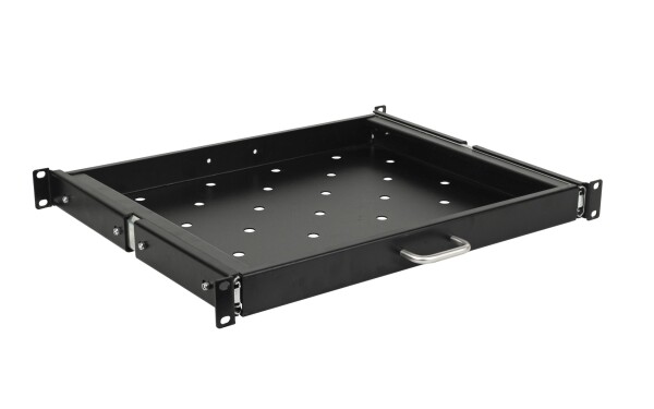 19-inch 1U Fixed Sliding Rack Mount Shelf
