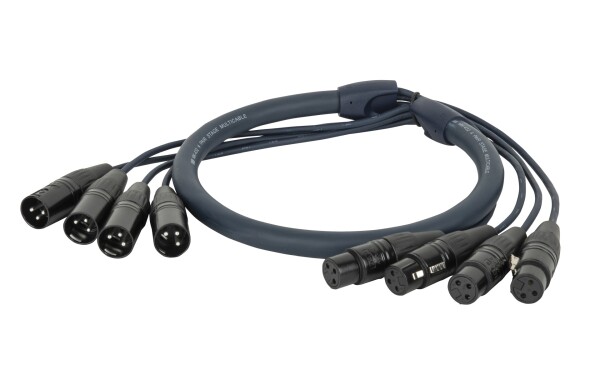DMX Snake 4-way 3-pin XLR 10m