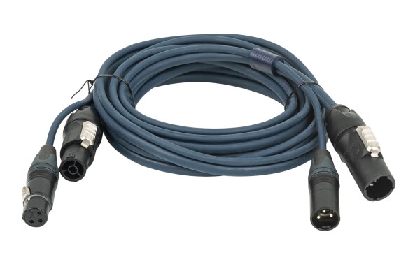 FP-13 Hybrid Cable - powerCON TRUE1 & 3-pin XLR - DMX / Power 1.5 m