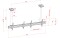 PCM4555S-2 Dual Screen Ceiling Mount Short