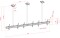 PCM4555L-3 Triple Screen Ceiling Mount Long