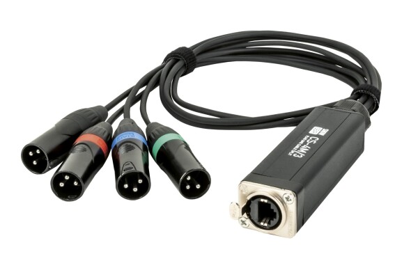 CS-4M/3 4-CH DMX shuttle snake via network