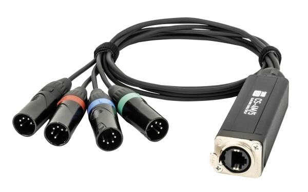 CS-4M/5 4-CH DMX shuttle snake via network