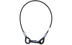 Safety cable 4mm 100cm BGV-C1 10kg Black