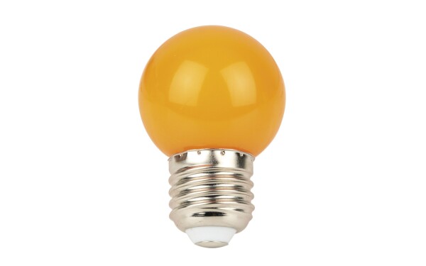 G45 LED Bulb E27 1W Non-Dimmable Orange