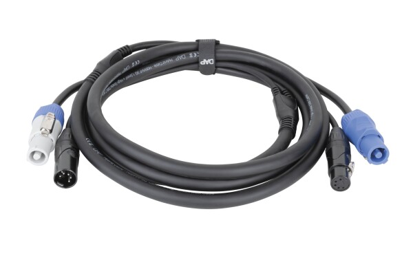 FP21 Hybrid Cable - Power Pro & 5-pin XLR - DMX / Power 6m