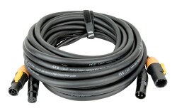 FP22 Hybrid Cable - Power Pro True & 3-pin XLR - DMX...