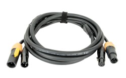 FP22 Hybrid Cable - Power Pro True & 3-pin XLR - DMX...