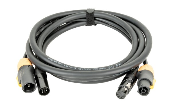 FP23 Hybrid Cable - Power Pro True & 5-pin XLR - DMX / Power 1.5m