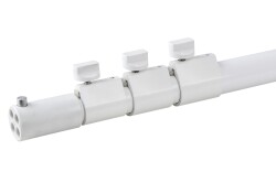 Telescopic Upright - 4-weg White 180-500cm