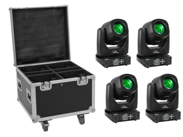 Set 4x LED TMH-B90 + Case with wheels